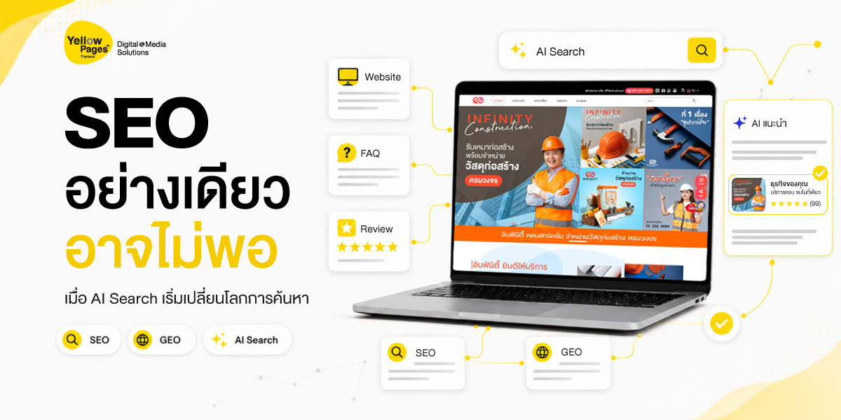 SEO อย่างเดียวอาจไม่พอ เมื่อ AI Search เริ่มเปลี่ยนโลกการค้นหา