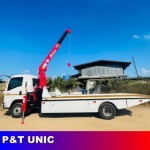 ติดตั้งเครน UNIC  - ขายเครนติดรถบรรทุก - พีแอนด์ที โพรเกร็ส
