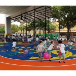 งานพื้นสนามกีฬา Play Ground EPDM สนามเด็กเล่น - ออกแบบก่อสร้างสนามกีฬาพื้นพียู-บารมี