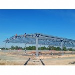Install cellular beam steel poles - JG Design And Build Co., Ltd.