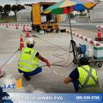 Repair cracks in epoxy concrete floors - J.A.T. Ground Expert Co., Ltd.
