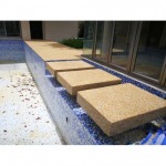 รับทำทรายล้างพื้นรอบสระพระราม2 - งานพื้นทรายล้าง - Luxstone พระราม2