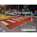 Mark the traffic with thermoplastic paint. - ตีเส้นจราจร ราคาถูก - บอส ทราฟฟิค