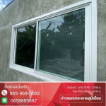 รับทำหน้าต่างบานเลื่อน บานสวิง - ช่างแดงกระจกอลูมิเนียม รามอินทรา
