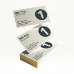 นามบัตรธุรกิจ - รับผลิตป้าย teg สินค้า นามบัตร ด่วน - INK ONE 