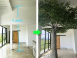 ต้นไม้ปลอมสูง 4 เมตร ล้อมเสา - Design and Install Artificial Tree for Garden and Event - Thanaphon Artificial Tree