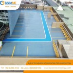 พื้นลานจอดรถ Car Park-Decking, พื้นทางจักรยาน Bike Lane - ออกแบบก่อสร้างสนามกีฬาพื้นพียู-บารมี