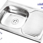 ซิงค์อ่างล้างจานสแตนเลส 1 หลุม มีที่พักจาน - บริษัท จงฉี (ประเทศไทย) จำกัด