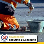 งานซ่อมพื้นคอนกรีต - รับซ่อมพื้นถนนคอนกรีต - พาวเวอร์เกร๊าท์