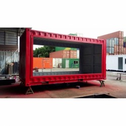 Punching, coloring, container
