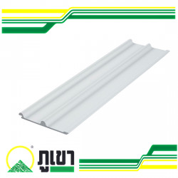 หลังคาไวนิลท้องเรียบลอนกลม รุ่น PR4 สีขาวและสีน้ำตาลใบจาก