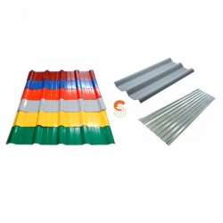 หลังคาเมทัลชีท สังกะสี กระเบื้องลอนคู่