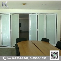 Partition glass partition.