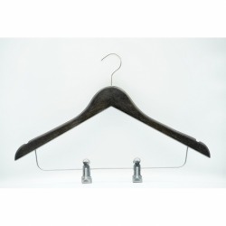 Wooden Hanger Ready to pull the pants.
