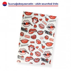 ขายส่งและรับผลิตถุงพลาสติกใสมีลาย