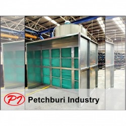 บูธพ่นสีแบบแห้ง บูธฟิลเตอร์ dry booth