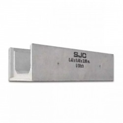 U-shaped concrete drainage tracks