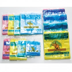 ถุงหูหิ้วช้างคละสี (hdpe)