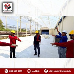 Design of large canvas warehouse tents