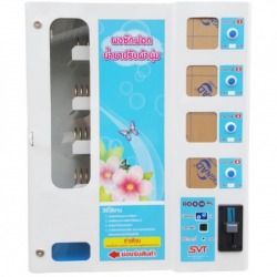 Detergent vending machine fabric softener