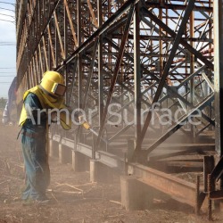 พ่นทรายเหล็กโครงสร้าง