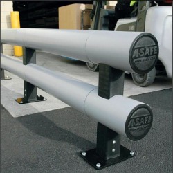 Armco Barrier - Double Rail กันชนเสา 