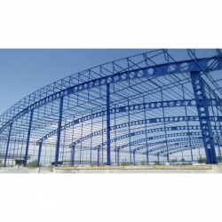 Build a cellular beam roof structure