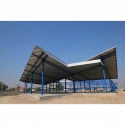 Design of cellular beam roof structure