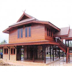 บ้านไม้ 2 ชั้น
