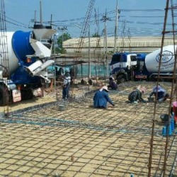 งานเทพื้นคอนกรีต