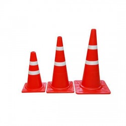 กรวยยางจราจรสีแดง
