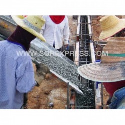 Pouring concrete