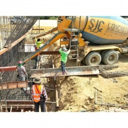 Pouring concrete