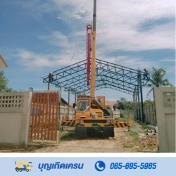 Steel Roof Structure Crane Rental in Phetchaburi