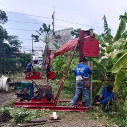 ตอกเสาเข็มกันบ้านทรุด บางน้ำเปรี้ยว