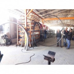 curved steel bending factory
