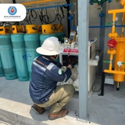 Industrial gas pipe repair