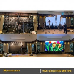 ติดตั้งจอ LED ภายในห้องจัดเลี้ยงโรงแรม