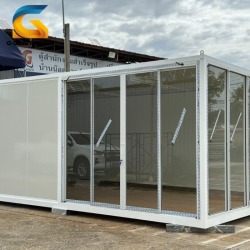 Accepting custom-made container construction