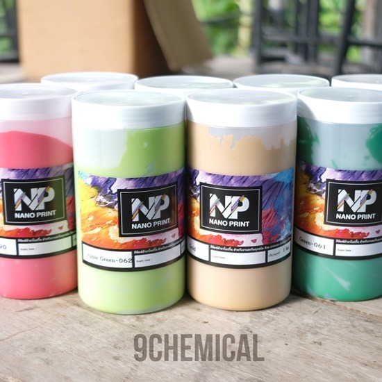 สีสกรีนเชื้อน้ำ Nano print  ผลิตสีสกรีนผ้า  โรงงานผลิตสีสกรีนผ้า 