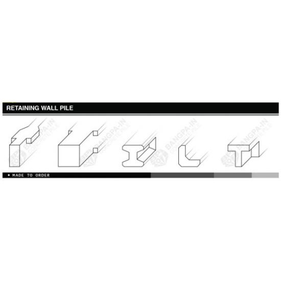 RETAINING WALL PILE กำแพงกันดิน กำแพงกันดิน  retaining wall pile 