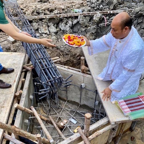 พิธียกเสาเอก สร้างบ้านใหม่ พิธียกเสาเอก สร้างบ้านใหม่ 