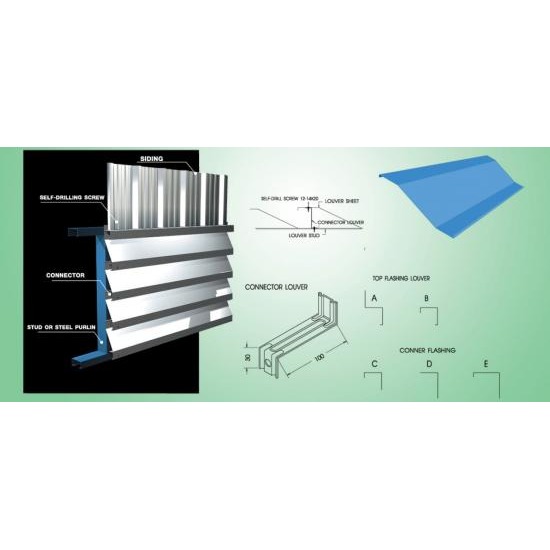 เมทัลชีท บานเกล็ด LOUVER SHEET ประตูม้วน  แผ่นปิดครอบมุม แผ่นพับ และรางน้ำ  เหล็กเคลือบสี  แผ่นฉนวนกับความร้อน  ฉนวนโพลียูรีเทน  หลังคาและผลังโปร่งแสง  แผ่นหลังคาโปร่งแสงไฟเบอร์กลาส  ลอนหลังคา  ลอนซีแพค 