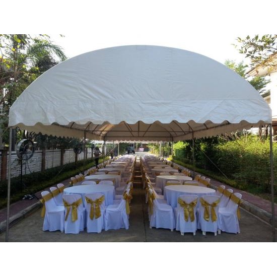 เต็นท์ทรงโค้งสีขาว ขนาด 5 X 12 เมตร เต็นท์ทรงโค้งสีขาว ขนาด 5 X 12 เมตร