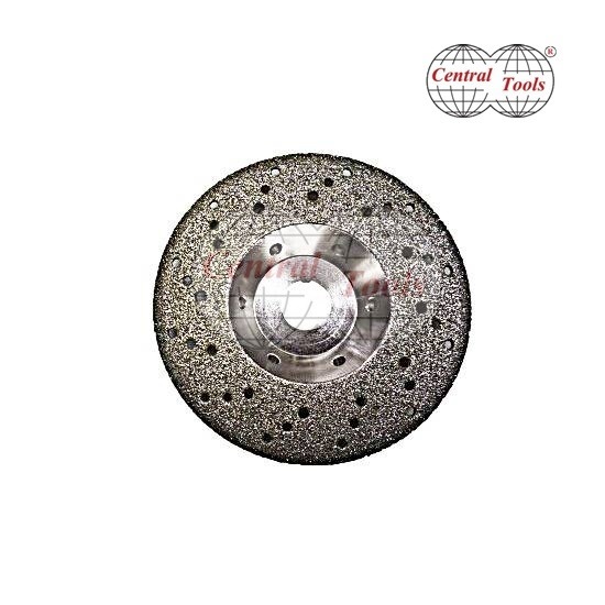 ใบเจียร 4'' เจาะรู ขอบโค้ง (Diamond Cup Wheel 4'') ล้อเจียรเพชรสำหรับงานอุตสาหกรรมเซรามิค (Diamond Grinding Wheel for Ceramics Industry) 