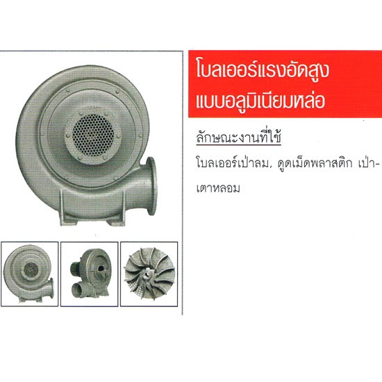 โบลเออร์แรงอัดสูงแบบอลูมิเนียมหล่อ พัดลม  พัดลมอุตสาหกรรม 