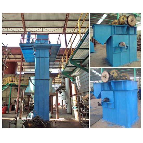 Bucket Elevator conveyor  idler  roller  pulley  ระบบลำเลียง  กระพ้อ  กระพ้อลำเลียง  พูลเลย์สายพาน  พูลเลย์  โซ่ลำเลียง  ชุดทำความสะอาดสายพาน  ชุดปาดระบบลำเลียง  สายพานลำเลียง 