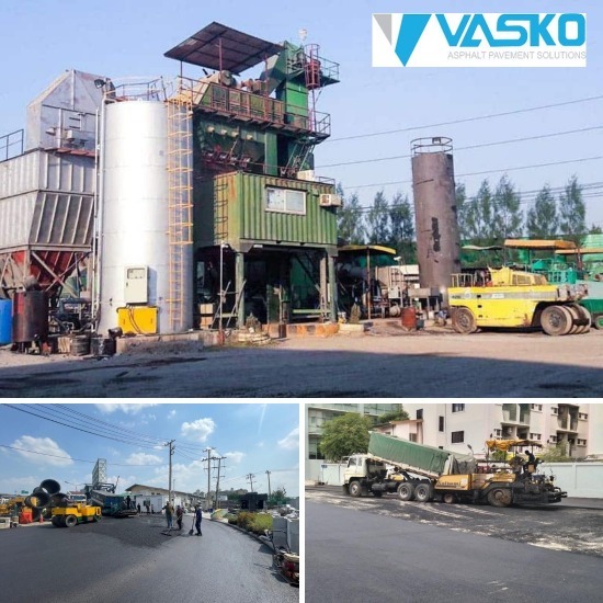 ผู้รับเหมางานถนน VASKO และผู้ผลิตจำหน่ายยางมะตอย - แพล้นยางมะตอยวาสโก้ ปทุมธานี