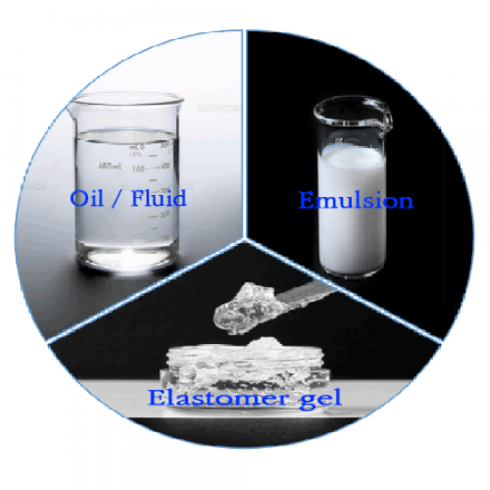 Silicone Fluid, Emulsion and Elastomer  Silicone Fluid  Silicone Emulsion  Silicone Elastomer  Silicone oil 