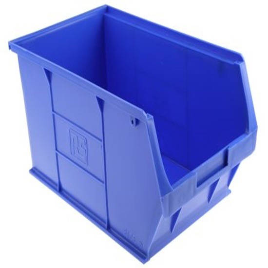 ขายส่งกล่องใส่อะไหล่พลาสติก Blue Plastic Stackable Storage Bin  ขายกล่องใส่อะไหล่พลาสติก  กล่องอะไหล่พลาสติก ราคาถูก 